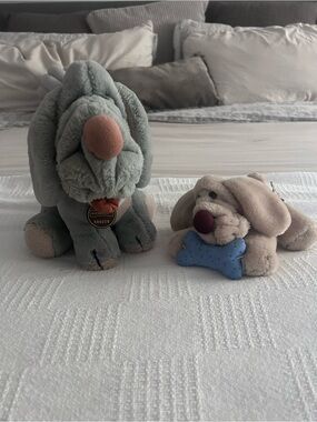 Pair of Vintage Wrinkles Dog Plush Toys